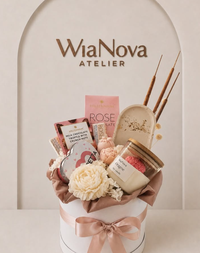 Box prezentowy ze świecą sojową